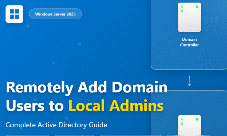 How to Remotely Add Domain Users to Local Administrators Group in Windows Server 2025