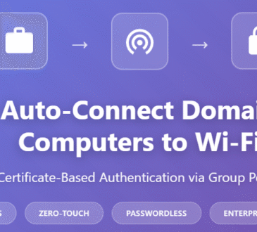 How to Auto-Connect Domain Computers to Enterprise Wi-Fi Without Passwords Using EAP-TLS Certificates and Group Policy