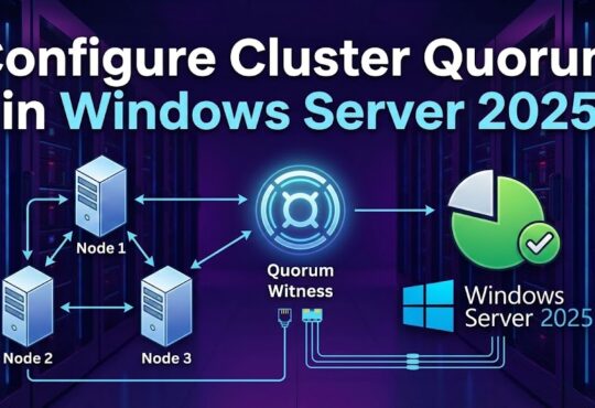 How to Configure Cluster Quorum in Windows Server 2025