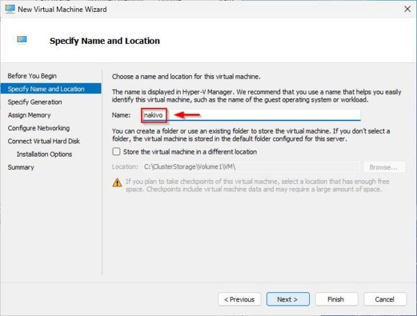 How to install Nakivo on Hyper-V