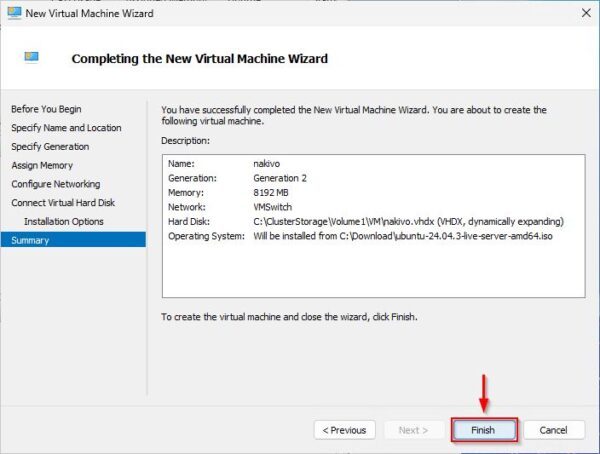 How to install Nakivo on Hyper-V