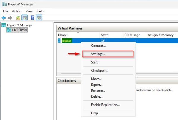 How to install Nakivo on Hyper-V