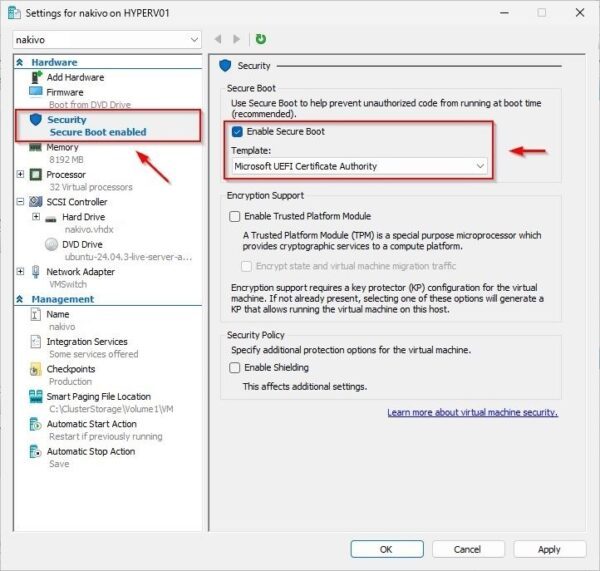 How to install Nakivo on Hyper-V