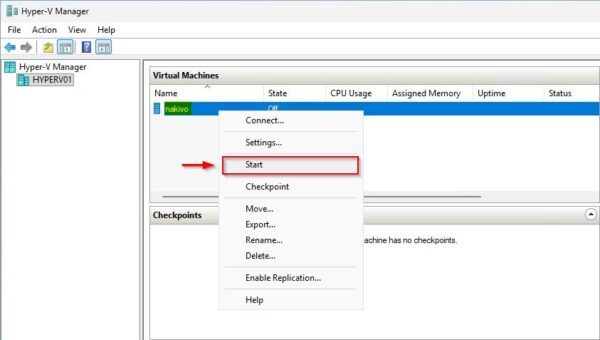How to install Nakivo on Hyper-V