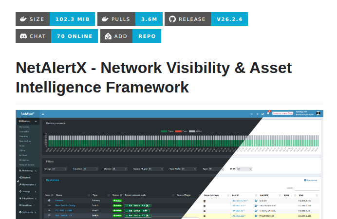 NetAlertX: The Complete Network Visibility and Asset Intelligence Framework