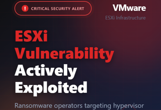 VMware ESXi Vulnerability Actively Exploited in 2026 — Patch Guidance for Admins 1 VMware ESXi Vulnerability Actively Exploited in 2026 — Patch Guidance for Admins