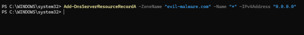 Setting Up a DNS Sinkhole with Windows Server 2025 16 Setting Up a DNS Sinkhole with Windows Server 2025