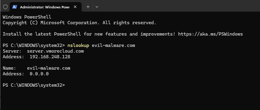Setting Up a DNS Sinkhole with Windows Server 2025 20 Setting Up a DNS Sinkhole with Windows Server 2025