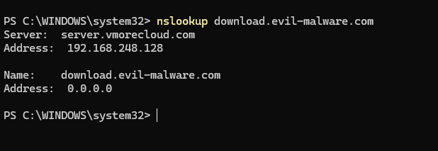Setting Up a DNS Sinkhole with Windows Server 2025 21 Setting Up a DNS Sinkhole with Windows Server 2025
