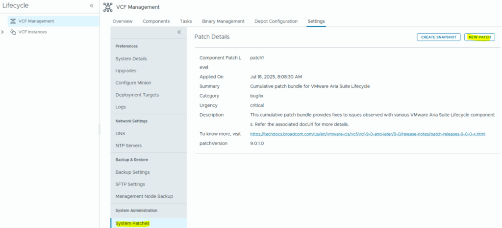 VCF 9.0.2 Upgrade/Patching Process