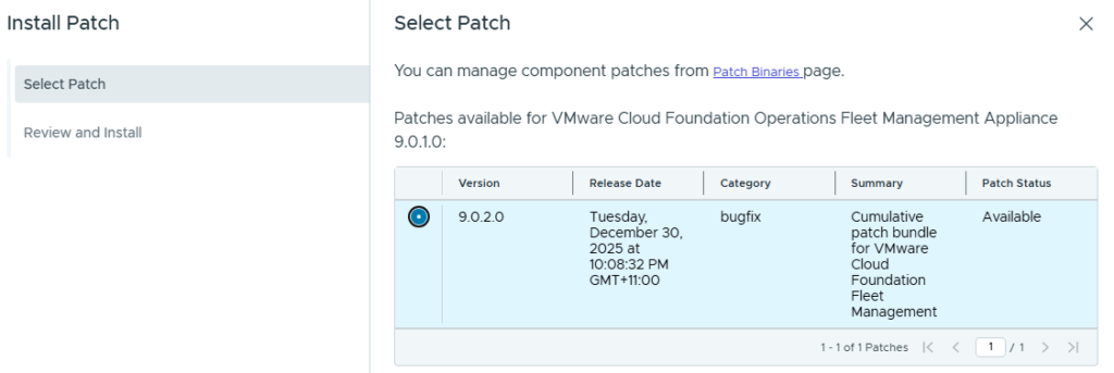 VCF 9.0.2 Upgrade/Patching Process