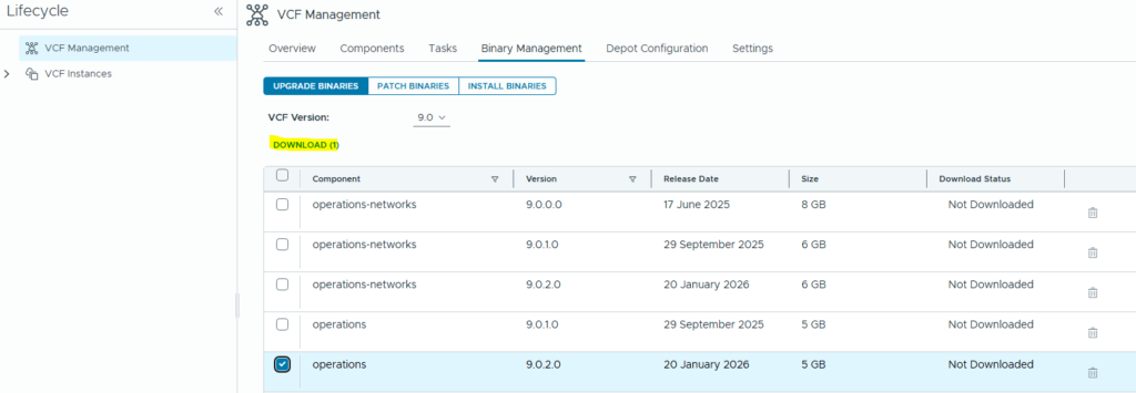 VCF 9.0.2 Upgrade/Patching Process