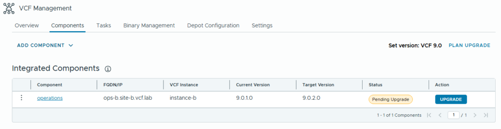 VCF 9.0.2 Upgrade/Patching Process