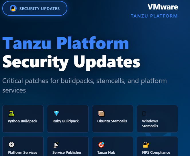 VMware Tanzu Platform Security Updates Released — Critical Patches for Enterprise Cloud