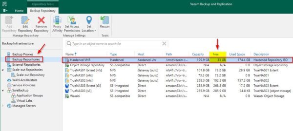 Veeam ISO Hardened Repository: Manual Backup Deletion