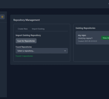 Borgitory – Web UI for managing BorgBackup 7 Borgitory – Web UI for managing BorgBackup