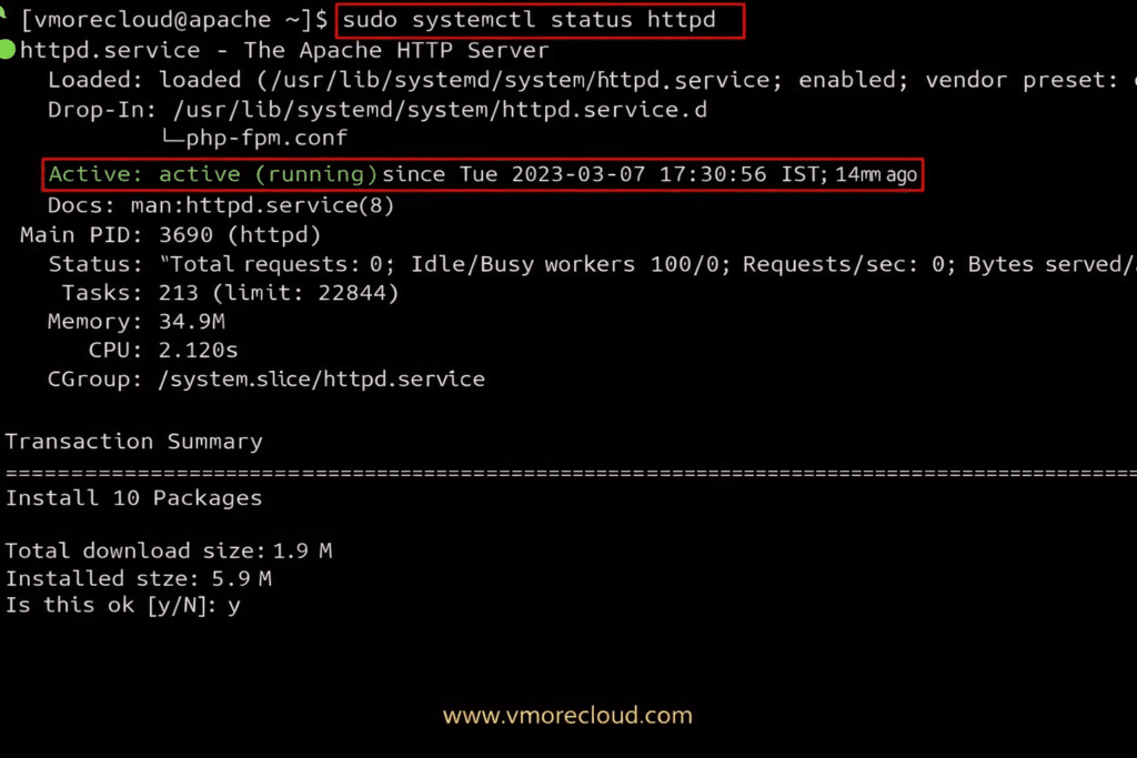How to install Apache on Rocky Linux 10