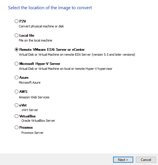 StarWind V2V / P2V Converter Version 9 (build 848) – Multi-VM Conversions