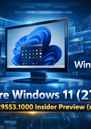 VMware Windows 11 (27H2) (x64) Build 29553.1000 Insider Preview