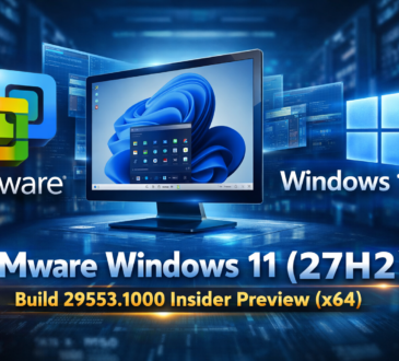 VMware Windows 11 (27H2) (x64) Build 29553.1000 Insider Preview 26 VMware Windows 11 (27H2) (x64) Build 29553.1000 Insider Preview