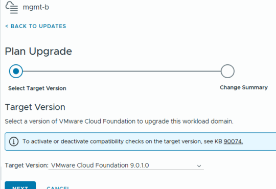 vSphere 8 to VCF 9 Upgrade Process 9 vSphere 8 to VCF 9 Upgrade Process