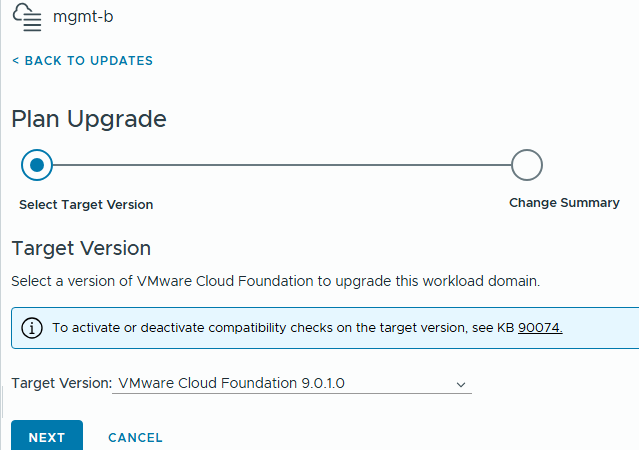 vSphere 8 to VCF 9 Upgrade Process 4 vSphere 8 to VCF 9 Upgrade Process