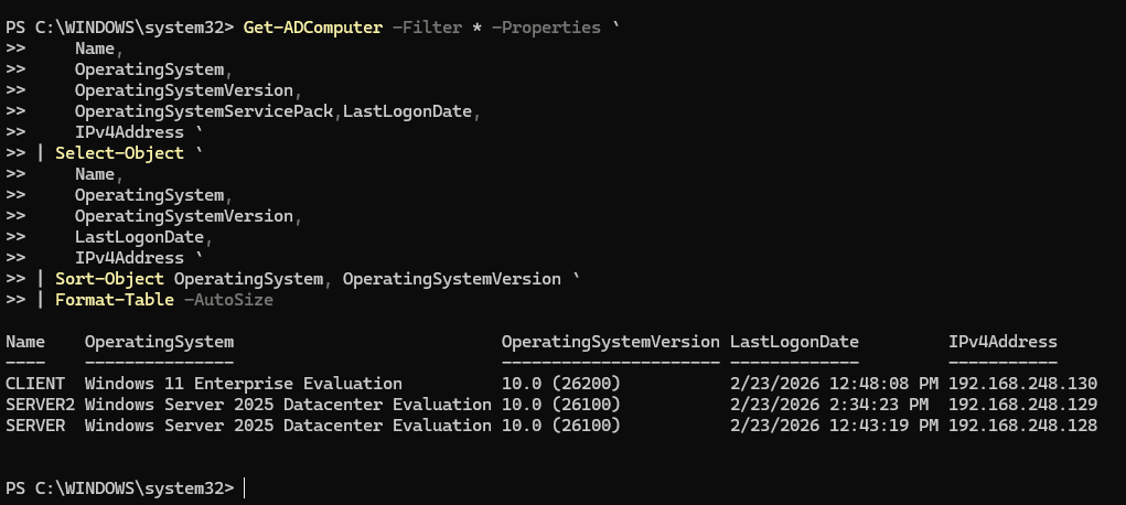 How To Get Windows Operating System Version Count Inventory Report From Domain Computers
