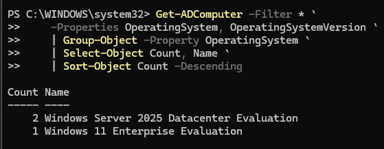 How To Get Windows Operating System Version Count Inventory Report From Domain Computers