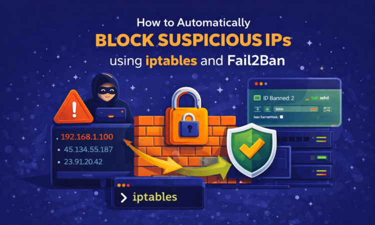 How to Automatically Block Suspicious IPs using iptables and Fail2Ban