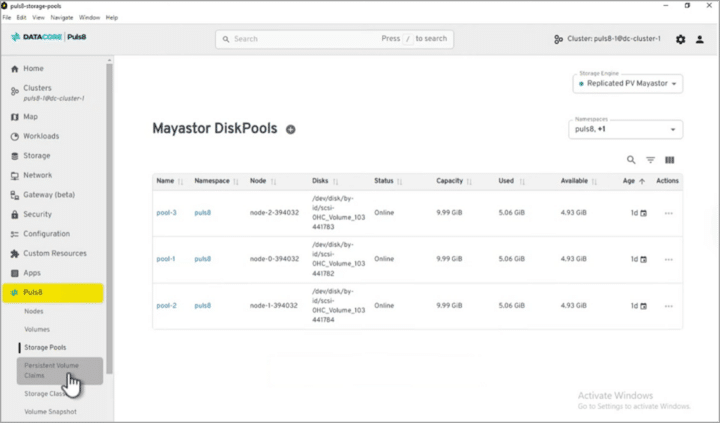 DataCore Puls8 vs OpenEBS: Comparison for Kubernetes Persistent Storage