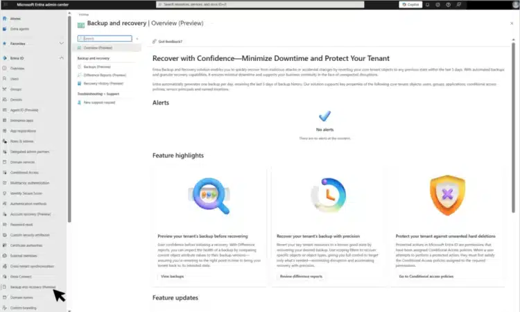 Microsoft Entra March 2026: Passkeys GA, backup preview