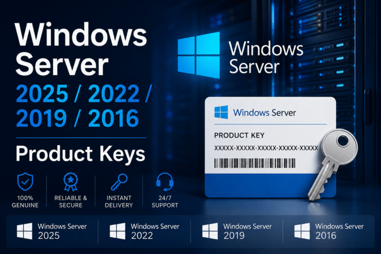 Windows Server 2025 / 2022 / 2019 / 2016 Product Keys