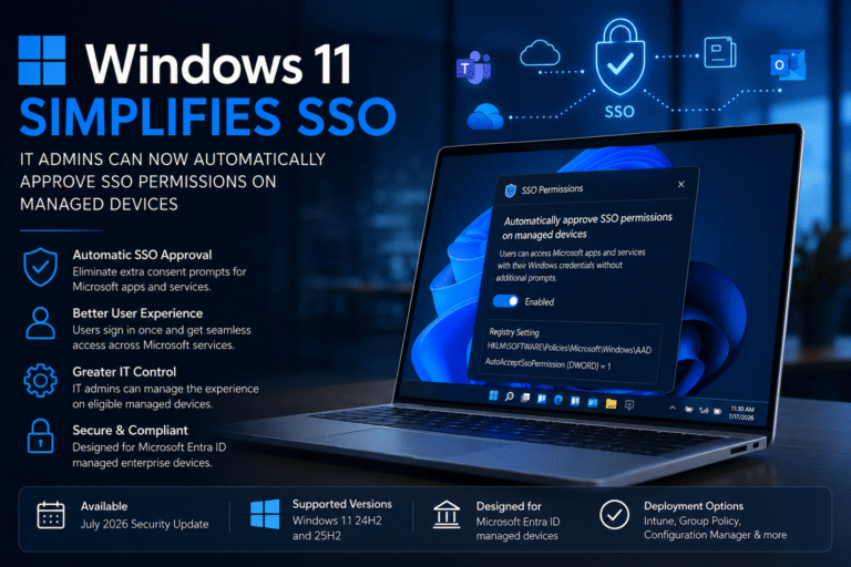 Windows 11 simplifies SSO management