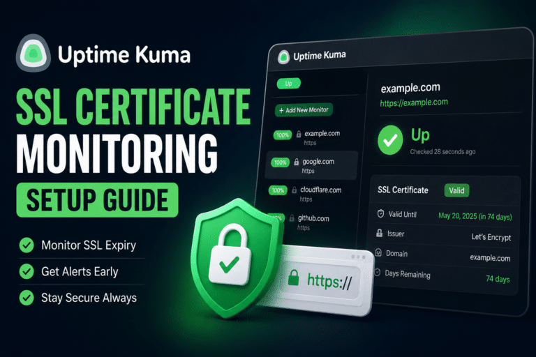 Uptime Kuma SSL Certificate Monitoring Setup Guide 3 Uptime Kuma SSL Certificate Monitoring Setup Guide