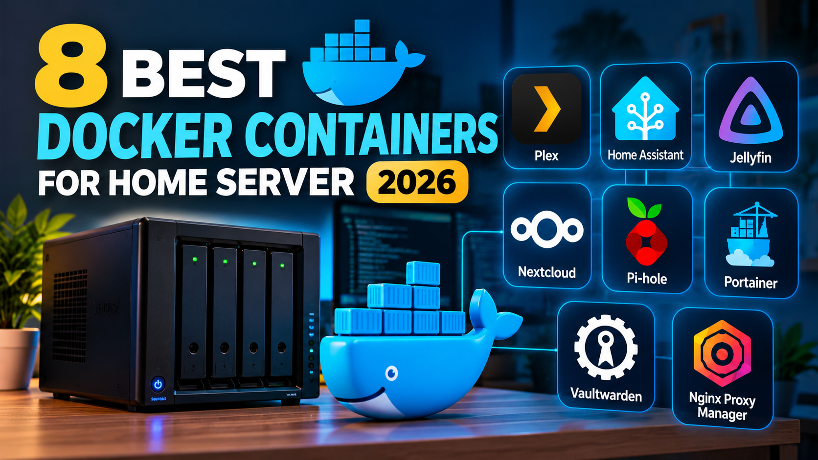 Eight useful Docker applications for a self-hosted home server in 2026