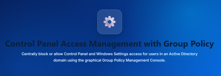 How to remotely Block and Allow Control Panel on Doman Computer 1 How to Remotely Block and Allow Control Panel on Domain Computers via GUI Tool